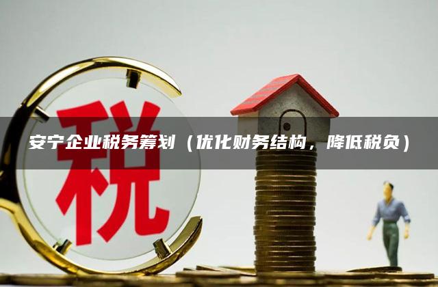 安宁企业税务筹划（优化财务结构，降低税负）