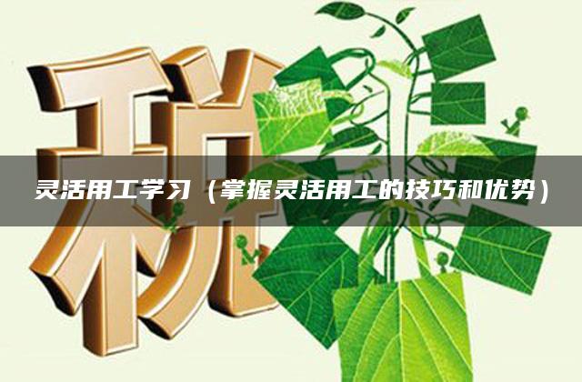 灵活用工学习（掌握灵活用工的技巧和优势）