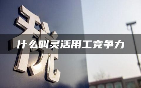 什么叫灵活用工竞争力