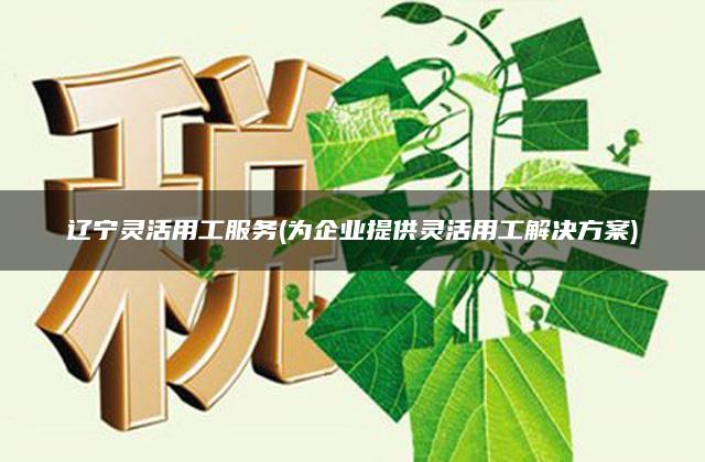 辽宁灵活用工服务(为企业提供灵活用工解决方案)