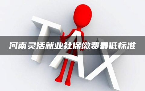 河南灵活就业社保缴费最低标准