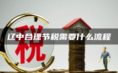 辽中合理节税需要什么流程