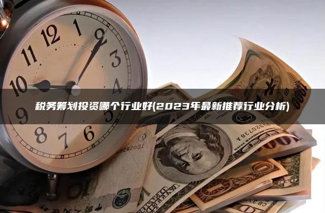 税务筹划投资哪个行业好(2023年最新推荐行业分析)