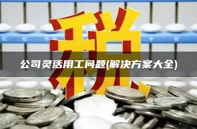 公司灵活用工问题(解决方案大全)