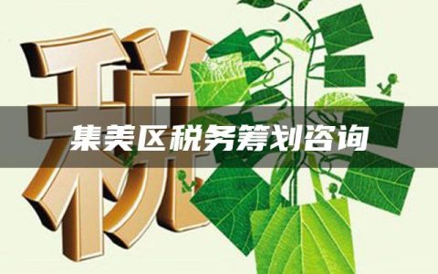 集美区税务筹划咨询