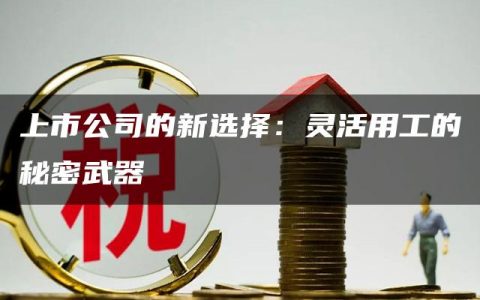 上市公司的新选择：灵活用工的秘密武器