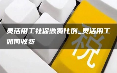 灵活用工社保缴费比例_灵活用工如何收费