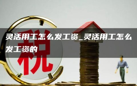 灵活用工怎么发工资_灵活用工怎么发工资的