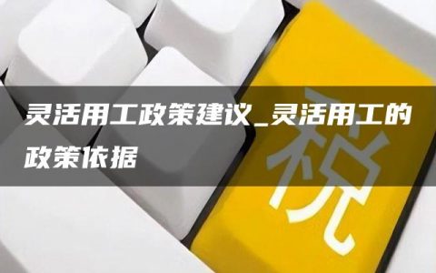 灵活用工政策建议_灵活用工的政策依据