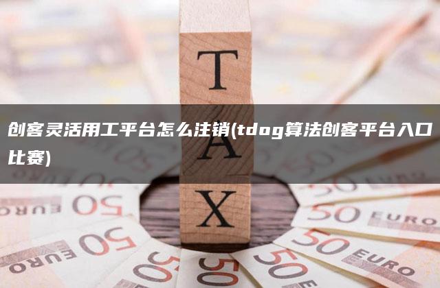 创客灵活用工平台怎么注销(tdog算法创客平台入口比赛)