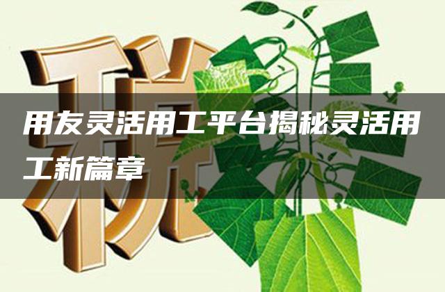 用友灵活用工平台揭秘灵活用工新篇章