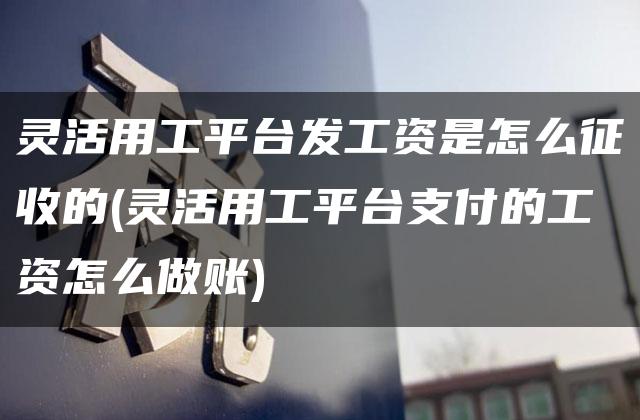 灵活用工平台发工资是怎么征收的(灵活用工平台支付的工资怎么做账)