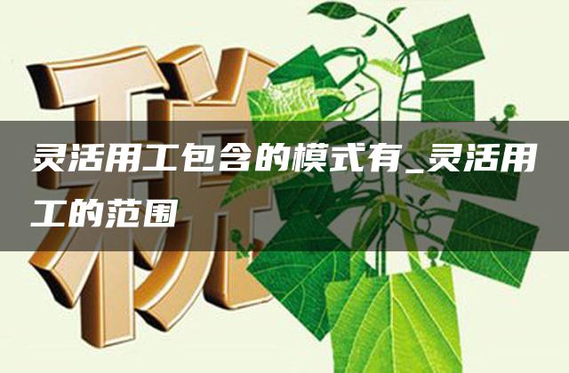 灵活用工包含的模式有_灵活用工的范围