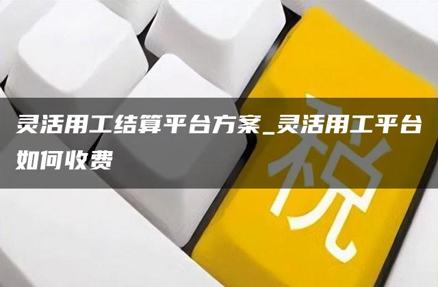 灵活用工结算平台方案_灵活用工平台如何收费