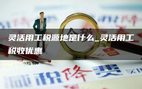 灵活用工税源地是什么_灵活用工税收优惠