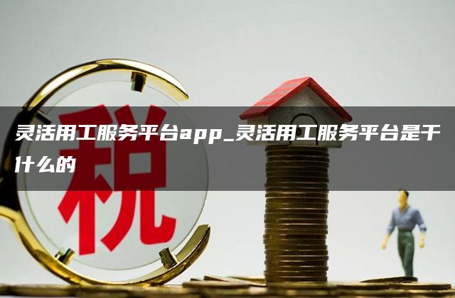 灵活用工服务平台app_灵活用工服务平台是干什么的