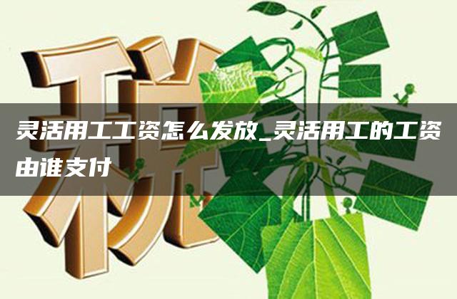 灵活用工工资怎么发放_灵活用工的工资由谁支付