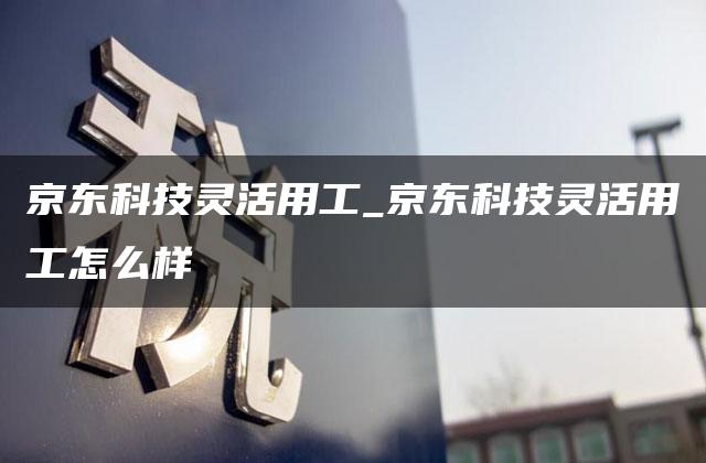 京东科技灵活用工_京东科技灵活用工怎么样