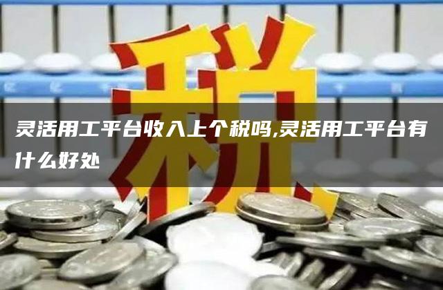 灵活用工平台收入上个税吗,灵活用工平台有什么好处