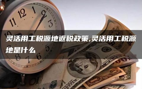 灵活用工税源地返税政策,灵活用工税源地是什么