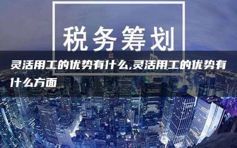 灵活用工的优势有什么,灵活用工的优势有什么方面