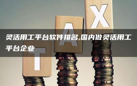 灵活用工平台软件排名,国内做灵活用工平台企业