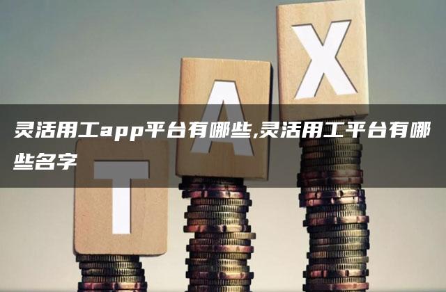 灵活用工app平台有哪些,灵活用工平台有哪些名字