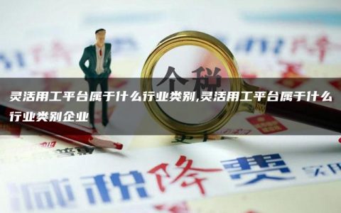 灵活用工平台属于什么行业类别,灵活用工平台属于什么行业类别企业