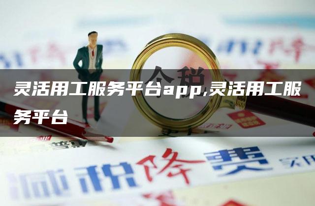 灵活用工服务平台app,灵活用工服务平台