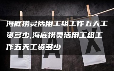 海底捞灵活用工组工作五天工资多少,海底捞灵活用工组工作五天工资多少