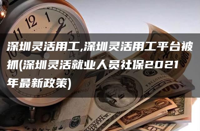 深圳灵活用工,深圳灵活用工平台被抓(深圳灵活就业人员社保2021年最新政策)