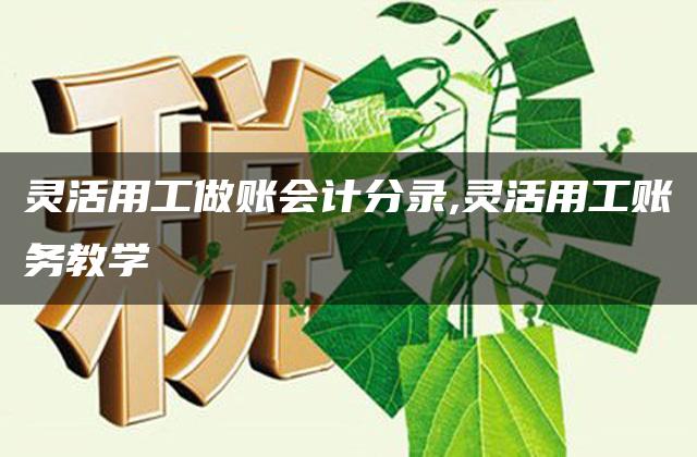 灵活用工做账会计分录,灵活用工账务教学