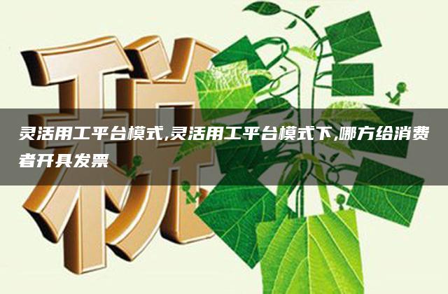 灵活用工平台模式,灵活用工平台模式下,哪方给消费者开具发票