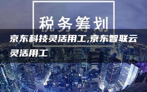 京东科技灵活用工,京东智联云灵活用工