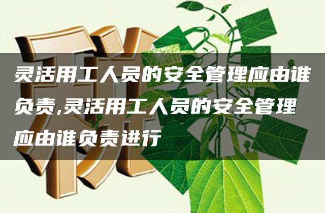 灵活用工人员的安全管理应由谁负责,灵活用工人员的安全管理应由谁负责进行