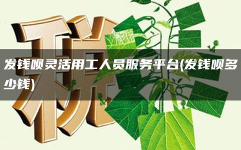 发钱呗灵活用工人员服务平台(发钱呗多少钱)