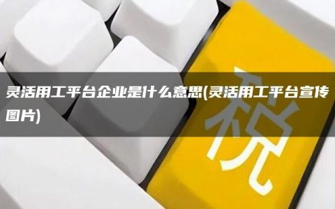 灵活用工平台企业是什么意思(灵活用工平台宣传图片)