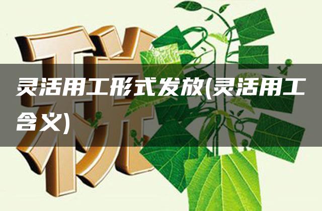 灵活用工形式发放(灵活用工含义)