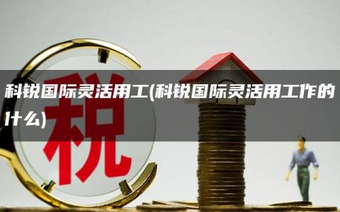 科锐国际灵活用工(科锐国际灵活用工作的什么)