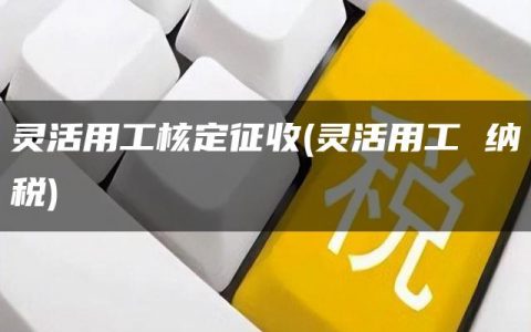 灵活用工核定征收(灵活用工 纳税)