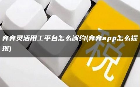 奔奔灵活用工平台怎么解约(奔奔app怎么提现)