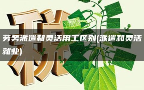 劳务派遣和灵活用工区别(派遣和灵活就业)