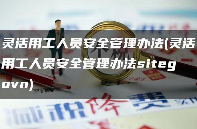 灵活用工人员安全管理办法(灵活用工人员安全管理办法sitegovn)