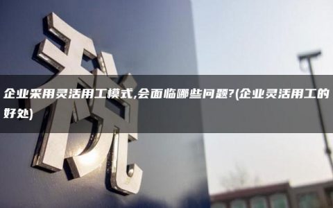 企业采用灵活用工模式,会面临哪些问题?(企业灵活用工的好处)