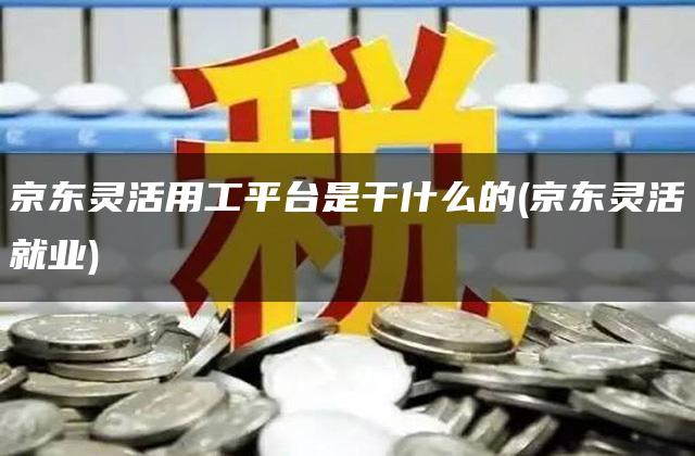 京东灵活用工平台是干什么的(京东灵活就业)