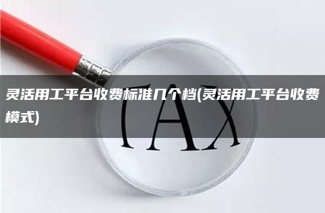 灵活用工平台收费标准几个档(灵活用工平台收费模式)