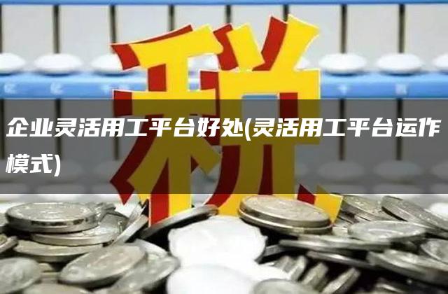 企业灵活用工平台好处(灵活用工平台运作模式)