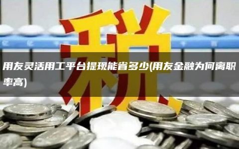 用友灵活用工平台提现能省多少(用友金融为何离职率高)