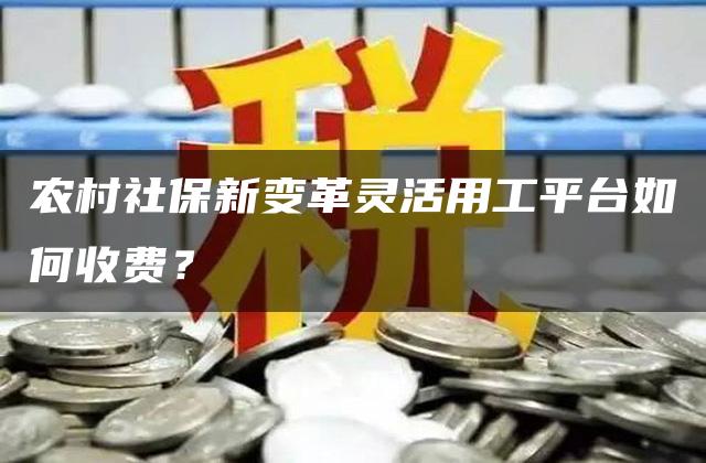 农村社保新变革灵活用工平台如何收费？