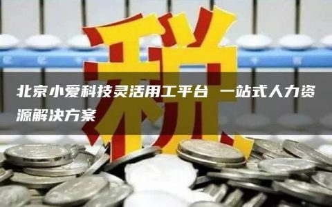 北京小爱科技灵活用工平台 一站式人力资源解决方案